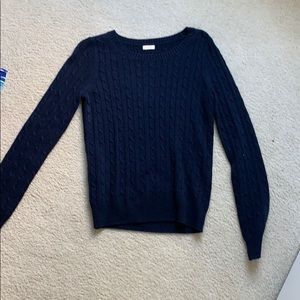 Navy j crew sweater